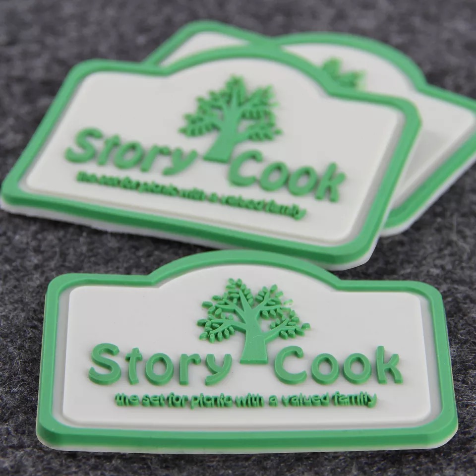 Raised Logo Label PVC Rubber Badge