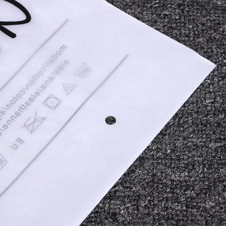 PP/PE material custom print zipper style plastic garment pack ziplock plastic bag for clothes