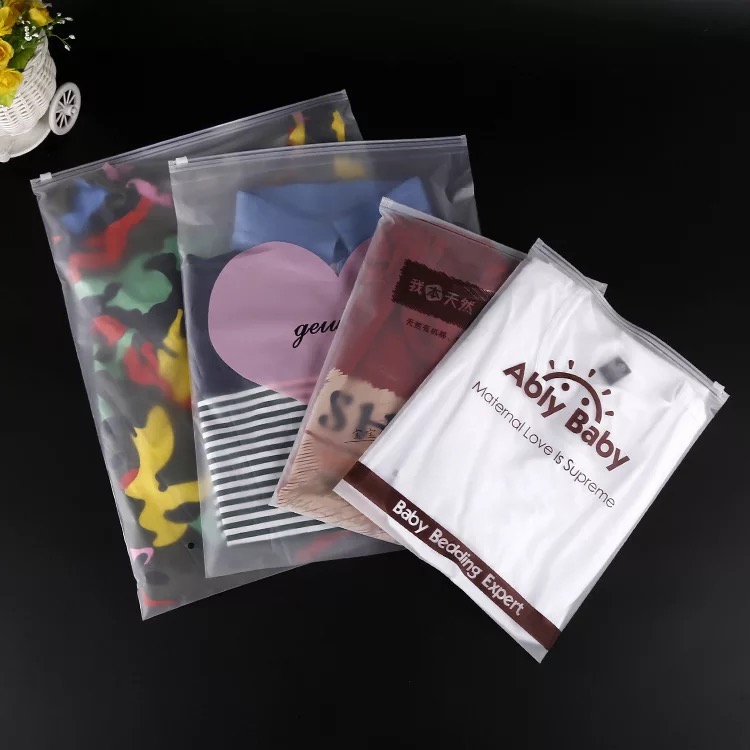 Custom Translucent Plastic PVC Slider Bags