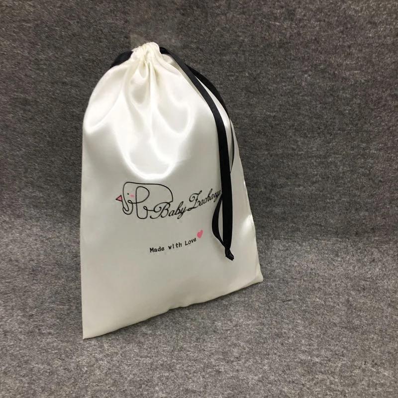 Premium Satin Drawstring Pouch Underwear Bag