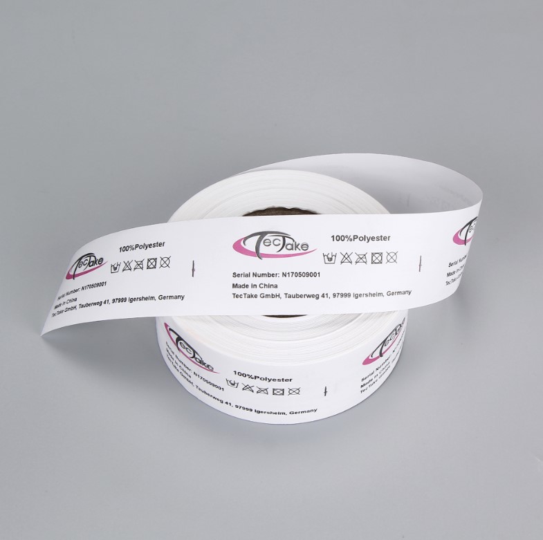 Custom Printed Garment Label In Roll