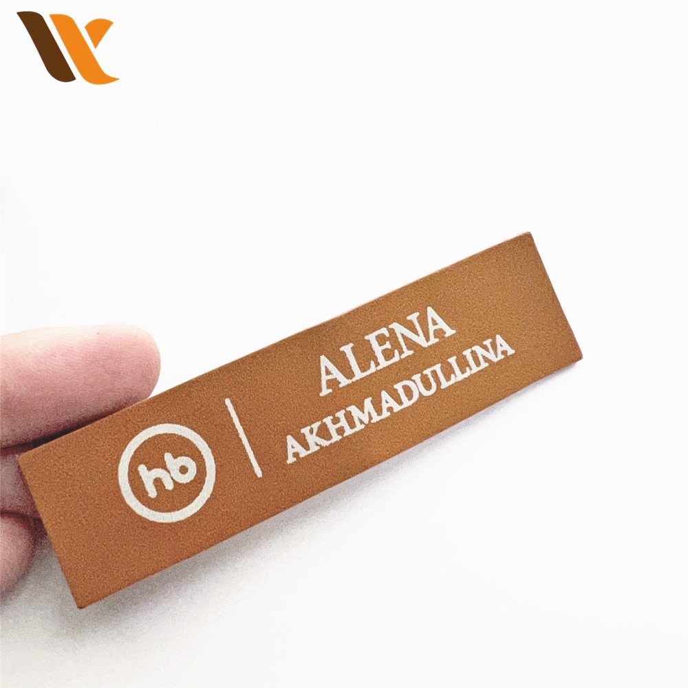Custom Adaptable Rectangular Leather Label 3