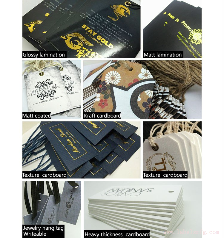 different materials of tags