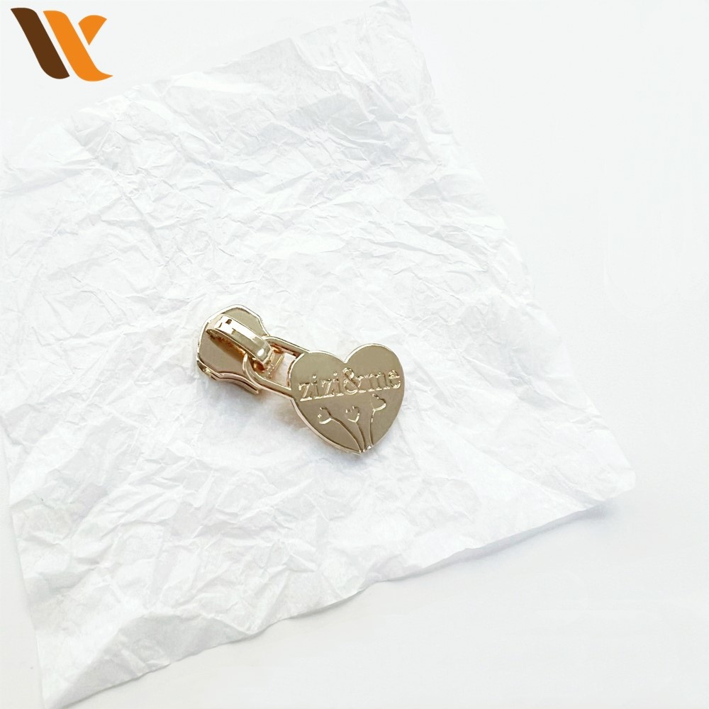 Custom Heart Shaped Zipper Pull Tabs