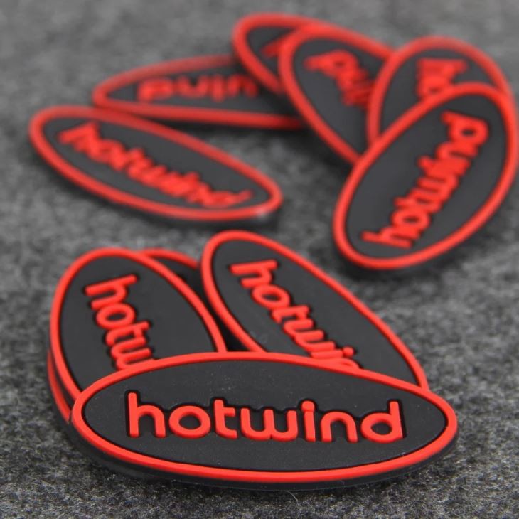 Label Patch 2D Text Label Getah silikon