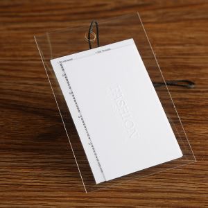 Custom Design Clothing PVC Swing Plastic Tag