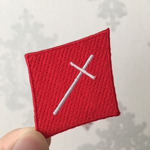 Adat dibuat besi pada lencana sulaman Patch