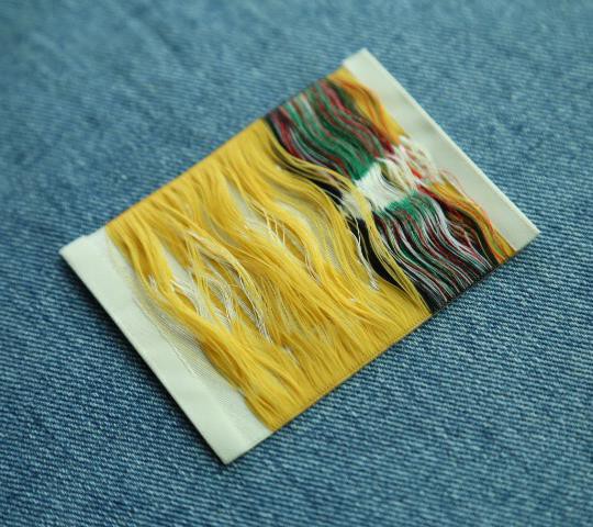 custom cheap high density ployester woven care labels