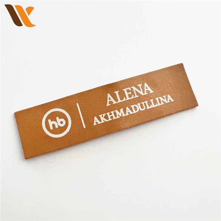Custom Adaptable Rectangular Leather Label 2